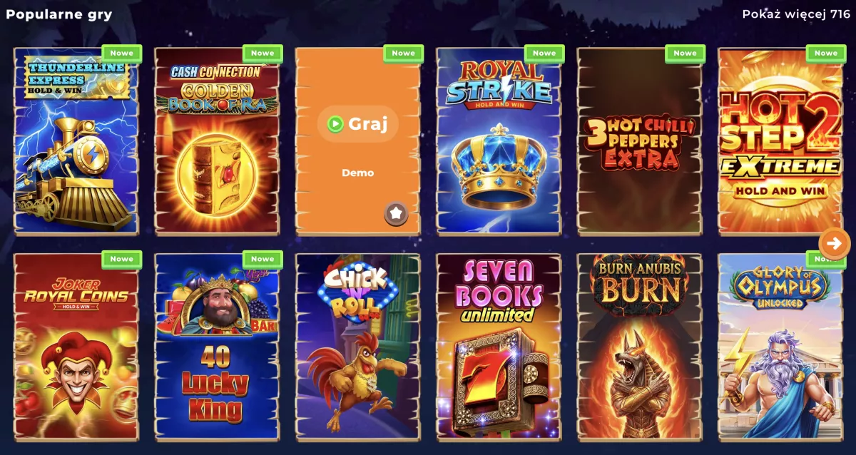 Wazamba Popular Games